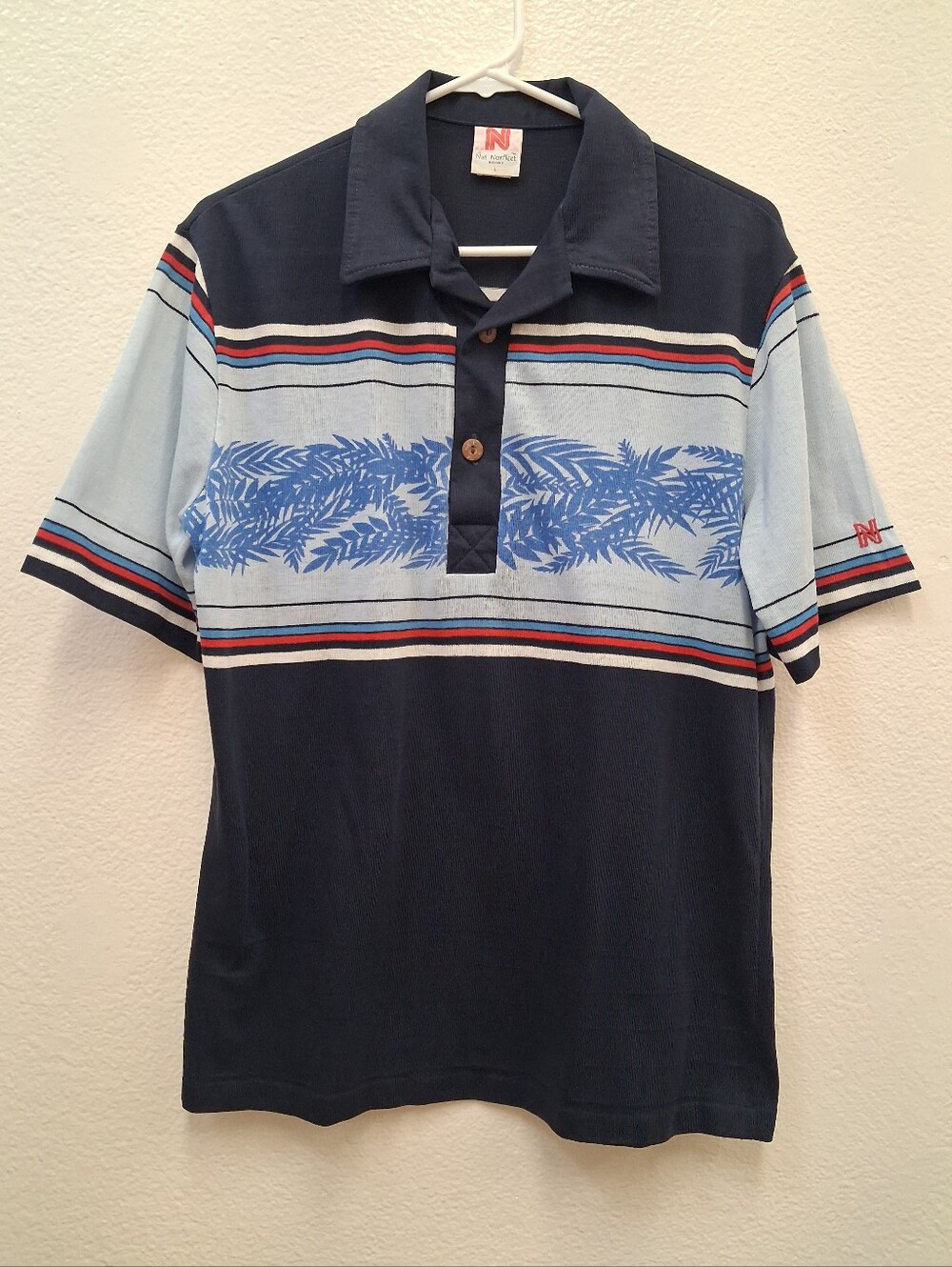 VTG Nat Norfleet Hawaii Polo Shirt Large 80s USA